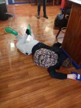 Laurie on the Floor.