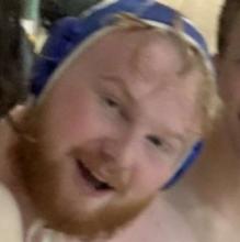 Ben in protective Octopush gear.